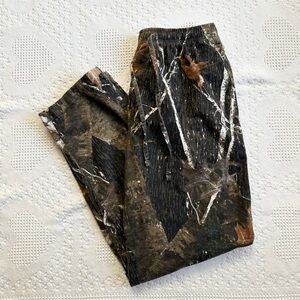 Vintage Canyon Guide Pajama Pants Mens Large Camo Flannel Open Fly Drawstring